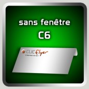 Enveloppe 11,4 x 16,2 cm - C6 - sans fenêtre