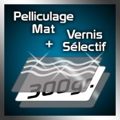 Flyer 10 x 10 cm - Pelliculage Mat + Vernis Sélectif